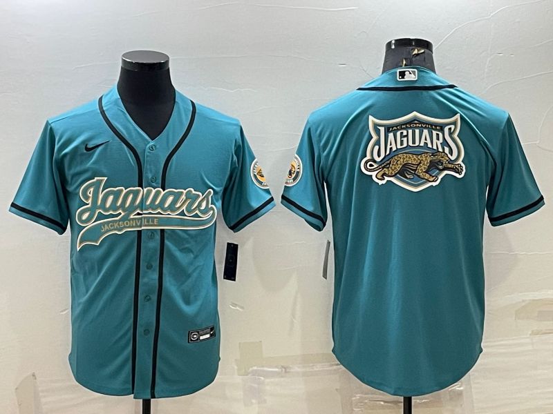 Men Jacksonville Jaguars Blank Blue 2022 Nike Co branded NFL Jerseys->jacksonville jaguars->NFL Jersey